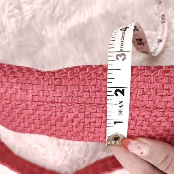 The Sak Small Pink Woven Silver Zipper & Charm Shoulder bag - Picture 12 of 13